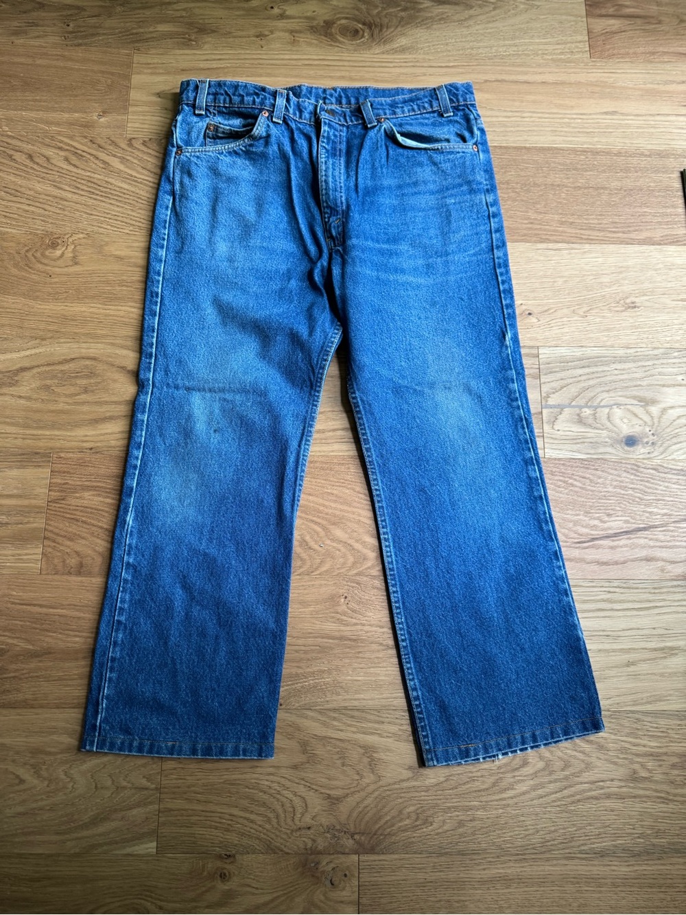 Levi's 554 Button Fly Jeans for Men, Light Blue -38x30 Orange Tab